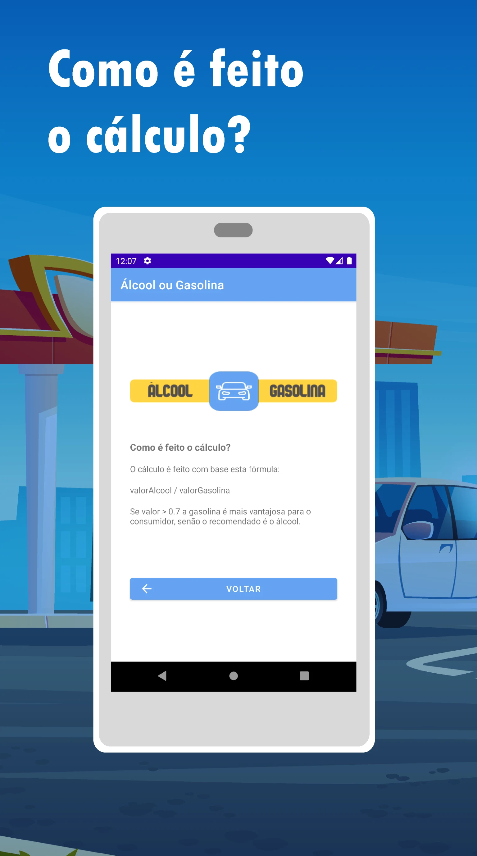 Álcool ou Gasolina screenshot